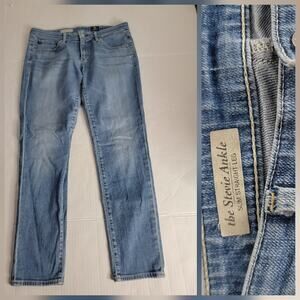 Adriano Goldschmid Jeans Womens Sz 29 The Stevie Ankle Slim Straight Stretch AG